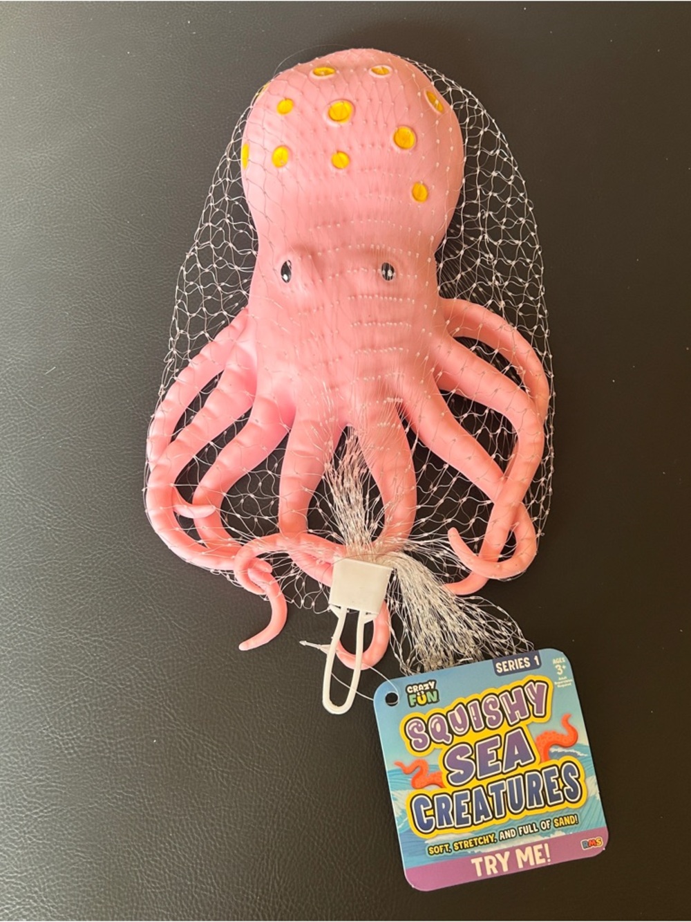 VIRAL Crazy Fun Pink Squid Squishy Sea Creature NEW